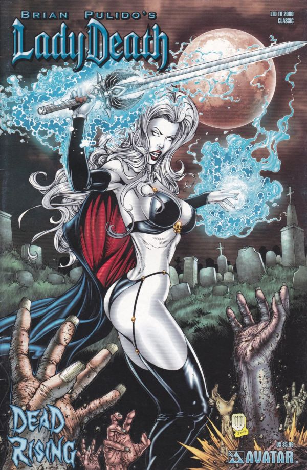 Lady Death's preferred fighting stance | Escher Girls